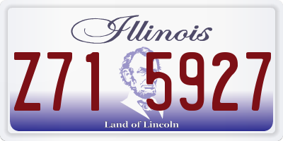 IL license plate Z715927