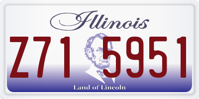 IL license plate Z715951