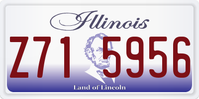 IL license plate Z715956