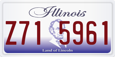 IL license plate Z715961