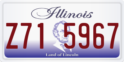 IL license plate Z715967