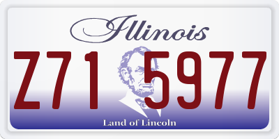 IL license plate Z715977