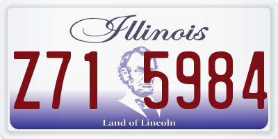 IL license plate Z715984