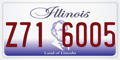 IL license plate Z716005