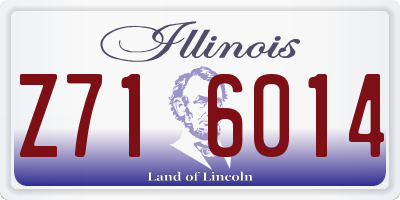 IL license plate Z716014