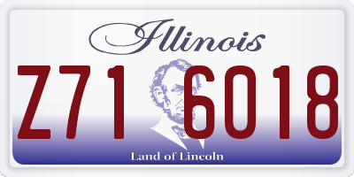 IL license plate Z716018