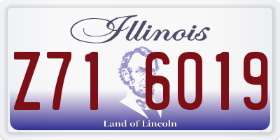 IL license plate Z716019