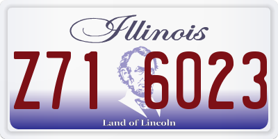 IL license plate Z716023