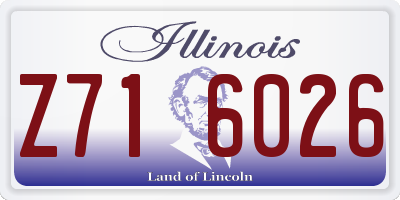 IL license plate Z716026