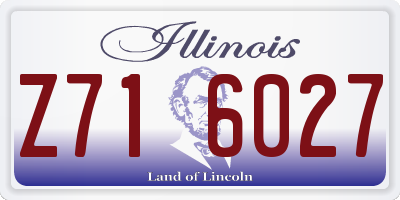 IL license plate Z716027