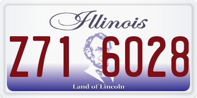 IL license plate Z716028