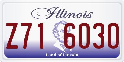 IL license plate Z716030