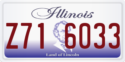 IL license plate Z716033