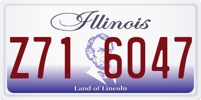 IL license plate Z716047