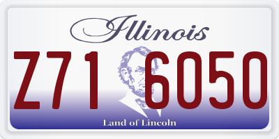 IL license plate Z716050