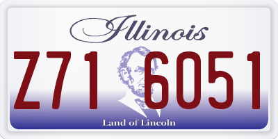 IL license plate Z716051