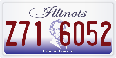 IL license plate Z716052
