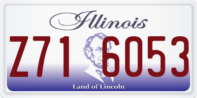 IL license plate Z716053