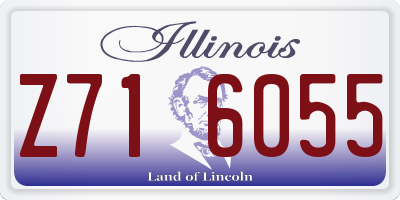 IL license plate Z716055