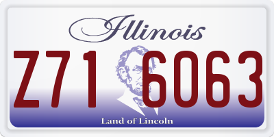 IL license plate Z716063