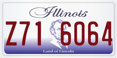 IL license plate Z716064