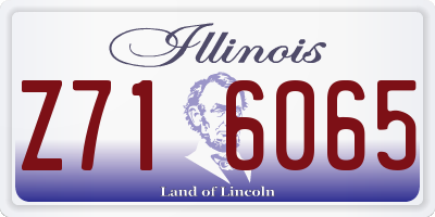 IL license plate Z716065