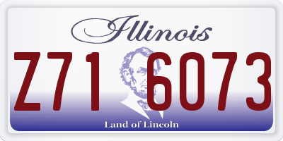 IL license plate Z716073