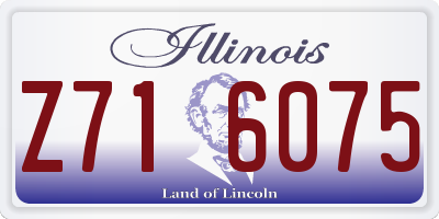 IL license plate Z716075