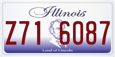 IL license plate Z716087