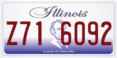 IL license plate Z716092