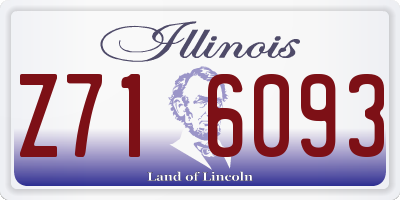 IL license plate Z716093