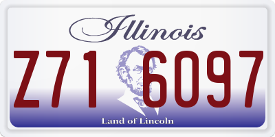 IL license plate Z716097