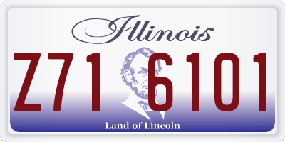 IL license plate Z716101
