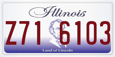 IL license plate Z716103