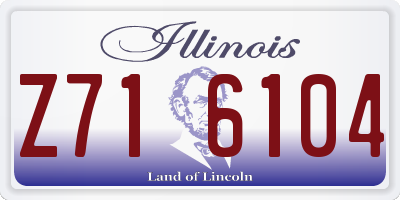 IL license plate Z716104