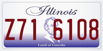 IL license plate Z716108