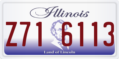 IL license plate Z716113