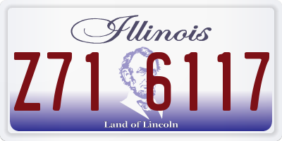 IL license plate Z716117