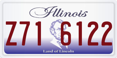 IL license plate Z716122
