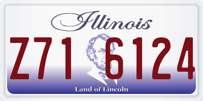 IL license plate Z716124