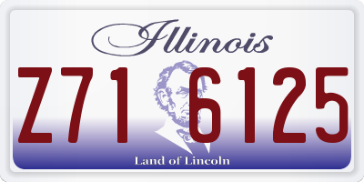 IL license plate Z716125
