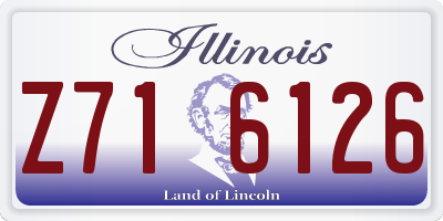 IL license plate Z716126