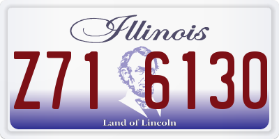 IL license plate Z716130