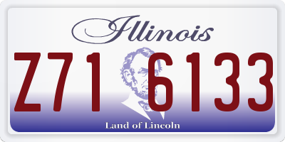 IL license plate Z716133