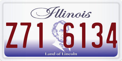 IL license plate Z716134