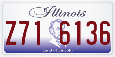 IL license plate Z716136