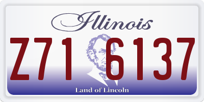 IL license plate Z716137
