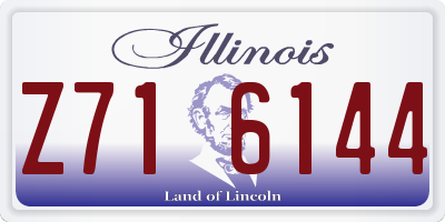 IL license plate Z716144