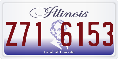 IL license plate Z716153