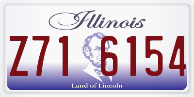 IL license plate Z716154